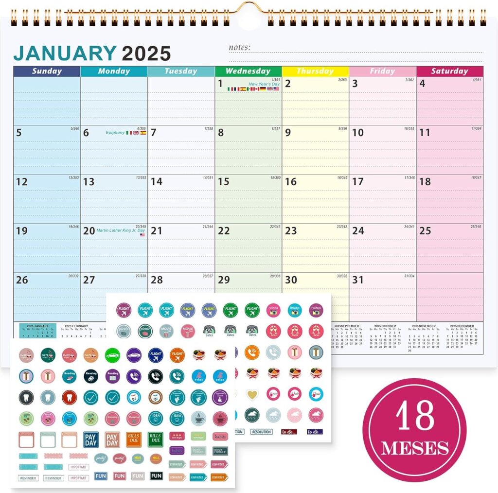 Calendario de pared 2025 Benjia Opiniones