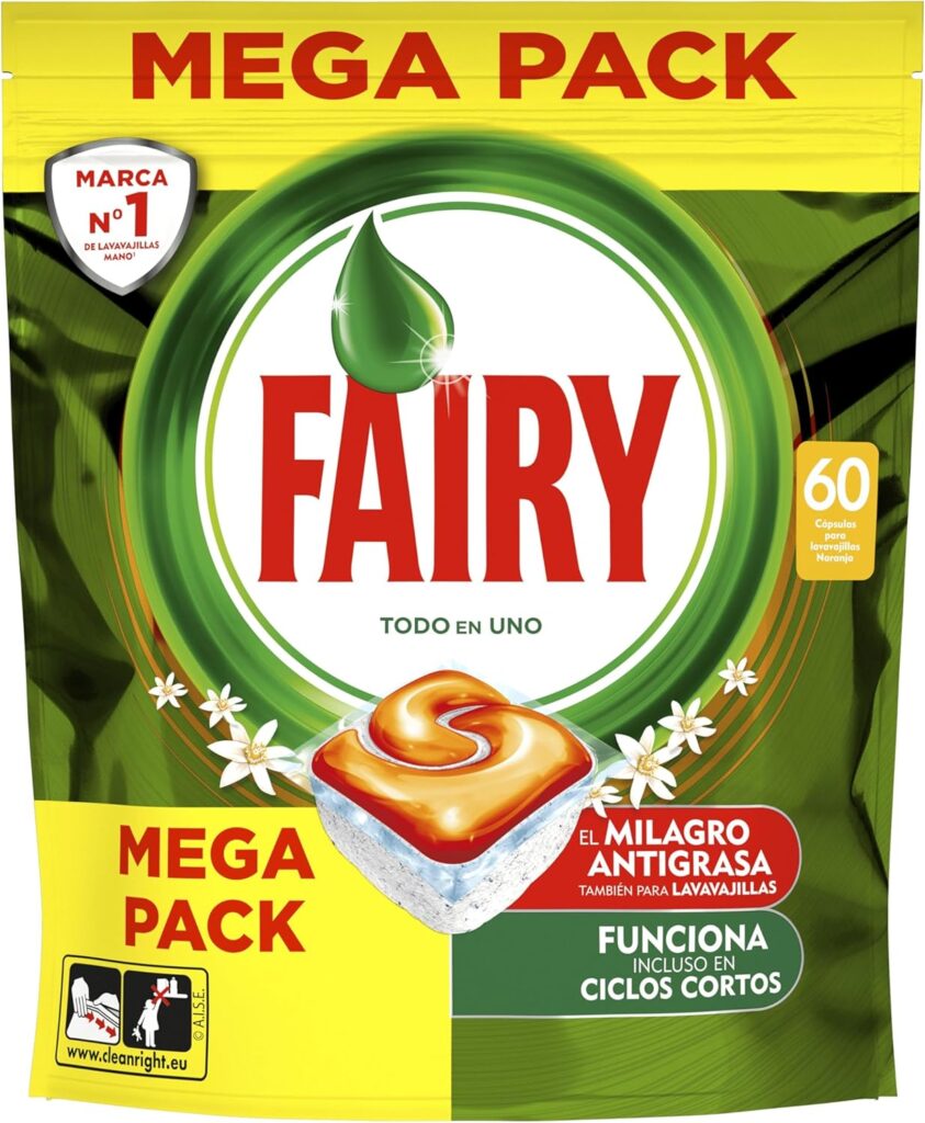 Cápsulas de detergente lavavajillas Fairy Opiniones