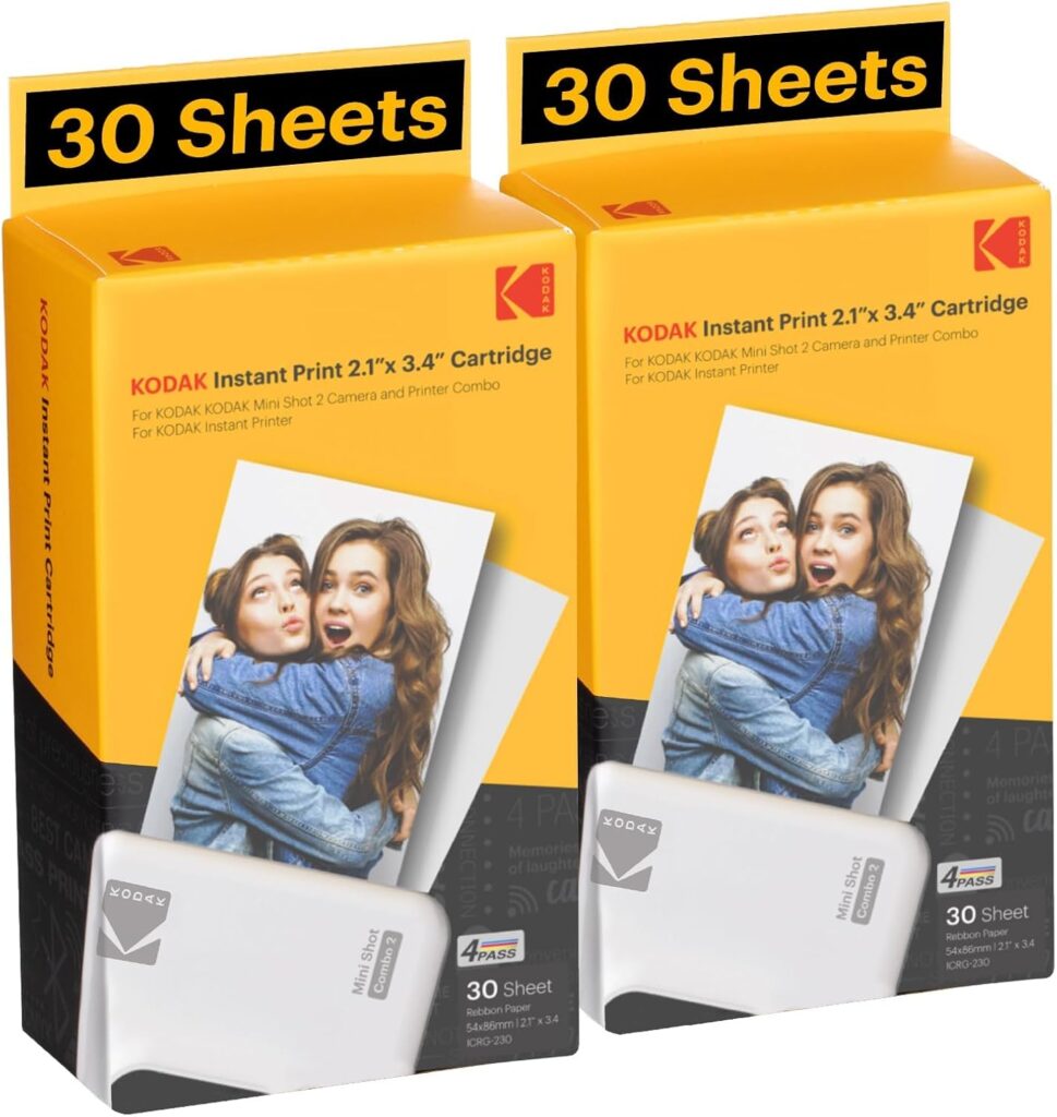 Cartuchos para impresoras de fotos portátiles KODAK 4PASS Opiniones