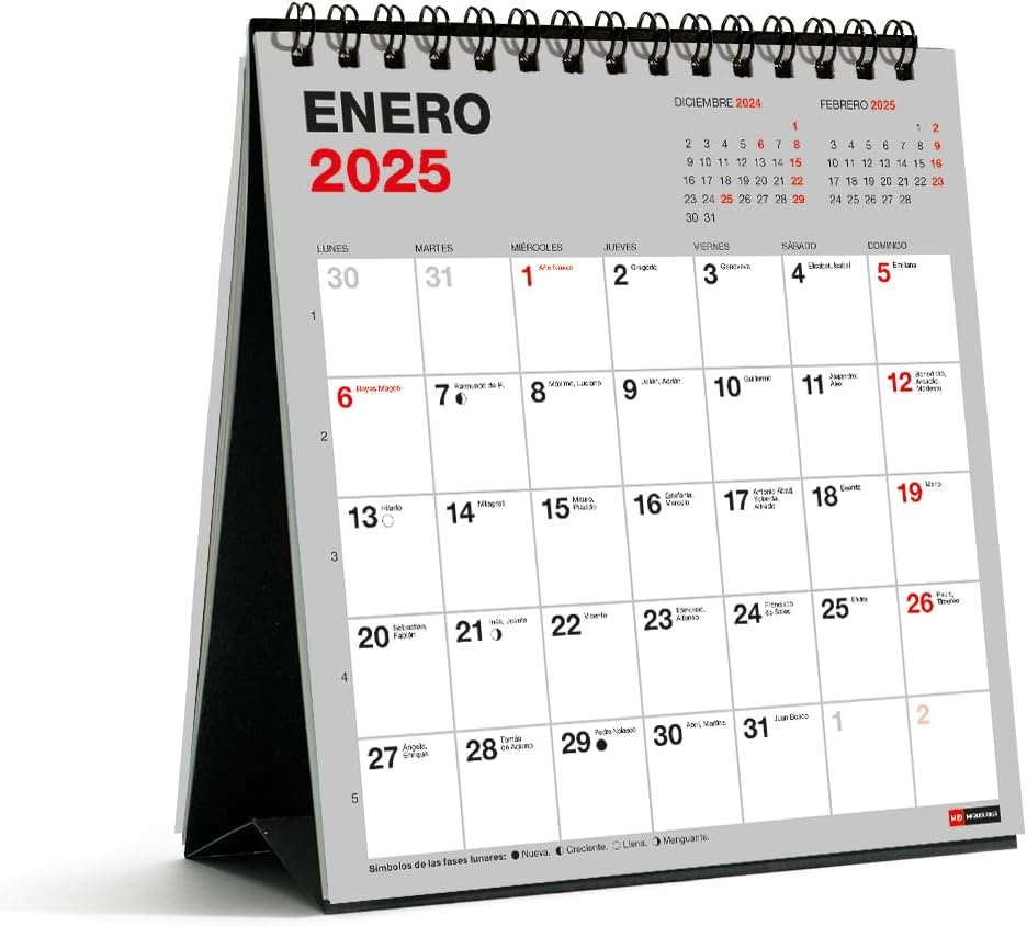 Calendario de sobremesa 2025 Miquelrius Opiniones